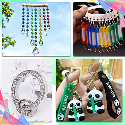 600Pcs 2 Colors Brass Split Rings&nbsp;KK-SP0001-82C