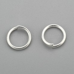304ステンレススチールオープン丸カン  ラウンド  銀  18ゲージ  8x1mm  内径：6mm&nbsp;X-STAS-H380-09S-E