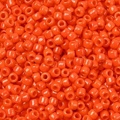 トーホー 8/0ラウンドビーズ  日本製シードビーズ  （不透明なサンセットオレンジ50)個  3mm  穴：1mm  約1111個/50g&nbsp;SEED-XTR08-0050