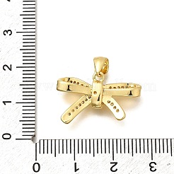 Rack Plating Brass Micro Pave Cubic Zirconia Pendants&nbsp;KK-L226-053G-01