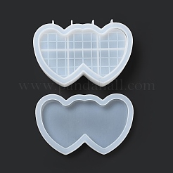 Double Heart DIY Silicone Storage Molds&nbsp;LS-DIY-G079-22