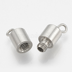 変色しにくい201ステンレススチールのネジ留め  コラム  ステンレス鋼色  17.5~18x5mm  穴：1.5x2mm&nbsp;X-STAS-S103-07