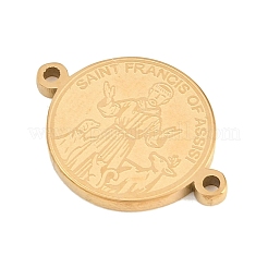 Religion 304 Stainless Steel Connector Charms&nbsp;STAS-I368-03G-02