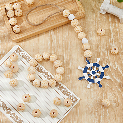 Wood Beads&nbsp;WOOD-FH0002-29A