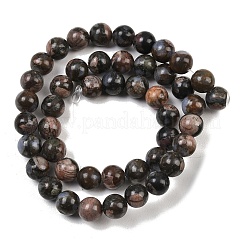Natural Glaucophane Beads Strands&nbsp;G-R485-12-8mm