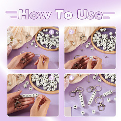 DIY Stainless Steel Beadable Keychain Making Kits&nbsp;KEYC-TA0001-63