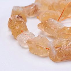 Raw Rough Natural Citrine Bead Strands&nbsp;G-F403-09