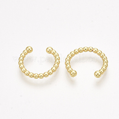 真鍮カフイヤリング  ゴールドカラー  11x2mm&nbsp;EJEW-S201-185