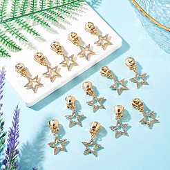 20Pcs Alloy Rhinestone Replacement Zipper Sliders&nbsp;HJEW-TAC0154