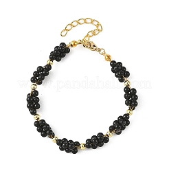 Natural Mixed Stone Grapes Beaded Bracelets for Women&nbsp;BJEW-JB14249