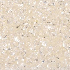 透明なアクリルビーズ  ピーナッツ  パパイヤホイップ  4x6.5x3mm  穴：1.2mm  約4278個/186g&nbsp;LS-TACR-G049-01J