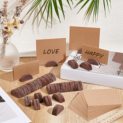 30Pcs Half Round Wood Place Cards Base&nbsp;AJEW-PH0008-18