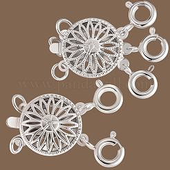 2Pcs 2 Styles Brass Box Clasps&nbsp;KK-BBC0020-81P