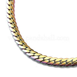 304 Stainless Steel Cuban Link Chain Necklace for Men Women&nbsp;NJEW-E093-01MC-01
