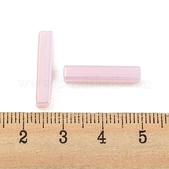 電気メッキガラスビーズ  多面カット  長方形  ピンク  19.5~20x4x4mm  穴：1mm&nbsp;GLAA-D024-01A