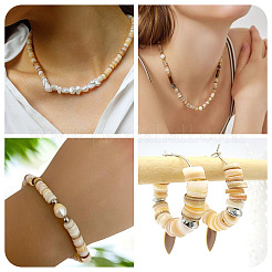 1 Strand 2 Styles Natural Freshwater Shell Beads Strands&nbsp;SHEL-TA0001-43