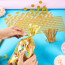 4 Styles OPP Cellophane Candy Storage Bags Sets&nbsp;ABAG-TAC0013-20A-01