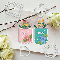 Pocket Theme Carbon Steel Cutting Dies Stencils&nbsp;DIY-WH0309-1533