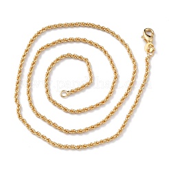 Brass Rope Chain Necklaces&nbsp;NJEW-I247-06G
