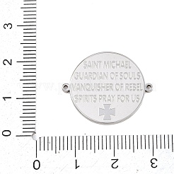 Religion 304 Stainless Steel Connector Charms&nbsp;STAS-I368-03P-01