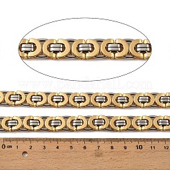 201 Stainless Steel Byzantine Chains&nbsp;SA-E001-14GP-01