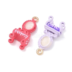 合金エナメルチャーム  ドレッサーチャーム  ライトゴールド  ミックスカラー  21.5x9.5x7.5mm  穴：1.6mm&nbsp;FIND-B069-09