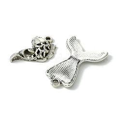 48 個 6 スタイルのチベットスタイル合金ペンダント  魚のチャーム  アンティークシルバー  13~27x8.5~24.8x2~10.5mm  穴：1~2mm  8個/スタイル&nbsp;DIY-FS0005-72