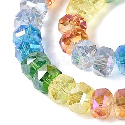 Electroplate Transparent Glass Beads Strands&nbsp;EGLA-N022-15A-B02