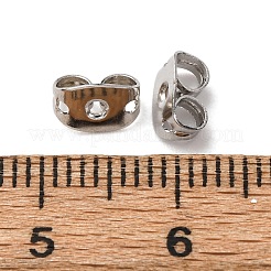 Brass Ear Nuts&nbsp;KK-C119-13B-P