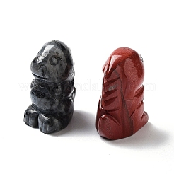 天然および合成宝石彫刻恐竜像装飾  ホームオフィスデスク風水装飾  25~27x17.5~19x37~38mm&nbsp;G-P525-13
