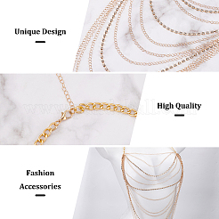 Iron Tassel Body Chain&nbsp;AJEW-WH0348-222KCG
