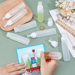 プラスチック製の空の詰め替え可能なスクイーズボトル30個  キャップ付き  ホワイト  2.95x11.2cm  容量：60ml（2.03fl.oz）&nbsp;AJEW-BC0008-92A