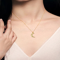 20Pcs 2 Colors Alloy Moon Pendants&nbsp;FIND-LP0005-25