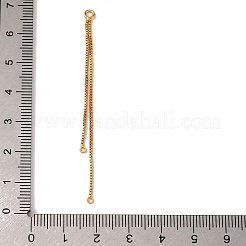 真鍮タッセルベネチアンチェーンビッグペンダント  18KGP本金メッキ  65x2x1mm  穴：2mm＆1~1.2mm&nbsp;KK-G510-13G