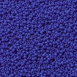 MIYUKIラウンドロカイユビーズ  日本製シードビーズ  (rr417) 不透明ブルー  8/0  3mm  穴：1mm  約390PCS /ボトル  10 G /ボトル&nbsp;SEED-JP0009-RR0417
