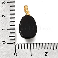 Natural Obsidian Pendants&nbsp;G-T151-03E