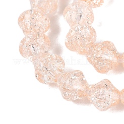 Transparent Crackle Glass Beads Strands&nbsp;GLAA-Q115-04A-09