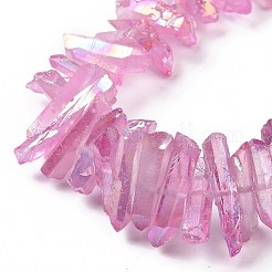Natural Quartz Crystal Points Beads Strands&nbsp;G-K181-B12