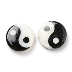 Printed Natural Freshwater Shell Beads&nbsp;SHEL-R129-07B-01