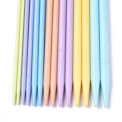 ABSプラスチック編み針  ミックスカラー  350x4~10mm  14個/セット&nbsp;TOOL-T006-20