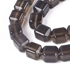 Natural Grey Agate Beads Strands&nbsp;G-N353-03A-01