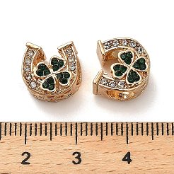 Alloy Rhinestone European Beads&nbsp;FIND-Q115-09G