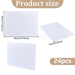 フェルトボード  長方形  ホワイト  400x300x9mm&nbsp;DIY-WH20009-868