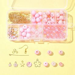DIY Round Acrylic & Alloy Dangle Earring Making Kit&nbsp;DIY-FS0006-30