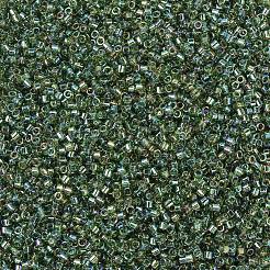 MIYUKIデリカビーズ  シリンダー  日本製シードビーズ  11/0  （db1247)透明オリーブab  1.3x1.6mm  穴：0.8mm  約2000個/10g&nbsp;LS-X-SEED-J020-DB1247