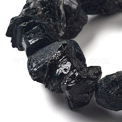 未加工天然トルマリンビーズ連売り  ナゲット  9~17x7~16x8~14mm  穴：0.9mm  約21~25個/連  7.09''~7.87''（18~20センチメートル）&nbsp;G-P528-A13-01