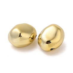 CCBプラスチックビーズ  ポテト  ゴールドカラー  22x18x16mm  穴：3mm&nbsp;CCB-B003-21G