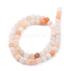 Natural Pink Aventurine Beads Strands&nbsp;X-G-Q462-6mm-13