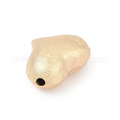 真鍮ビーズ  ハート  14KGP本金メッキ  17x20x10mm  穴：2.4mm&nbsp;KK-Q049-02A-G