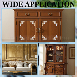 PVC Carved Self-adhesion Applique&nbsp;FIND-WH0149-22B